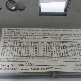 Allen Bradley via TCS 600TAX4 Ser. A NSNP 600 TAX4