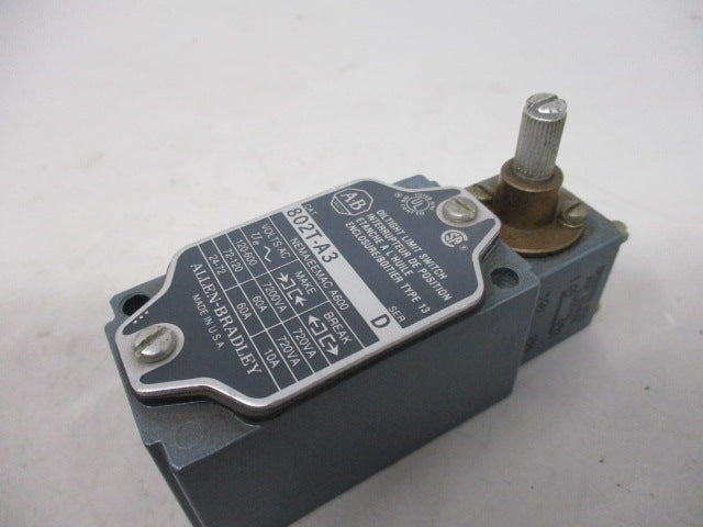 Allen Bradley via TCS 802TA3 Ser. D NSNP 802T A3
