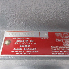 Allen Bradley via TCS 801DMC171 Ser. A NSNP 801 DMC171