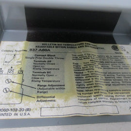 Allen Bradley via TCS 837A60A Ser. A NSNP 837 A60