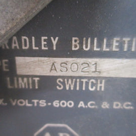 Allen Bradley via TCS 801AS021 NSNP 801 AS021