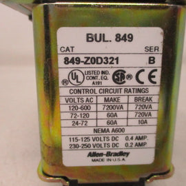 Allen Bradley via TCS 849ZOD321 Ser. B NSNP 849 ZOD321