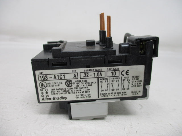 Allen Bradley via TCS 193A1C1 Ser. A NSNP 193 A1C1