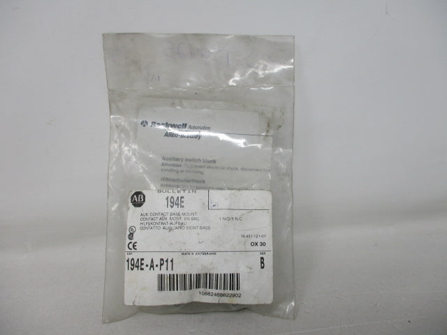 Allen Bradley via TCS 194EAP11 Ser. B NSNP  194E A P11