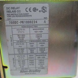 Allen Bradley via TCS 700DCPK1000Z24 Ser. A NSNP 700DC PK1000Z24