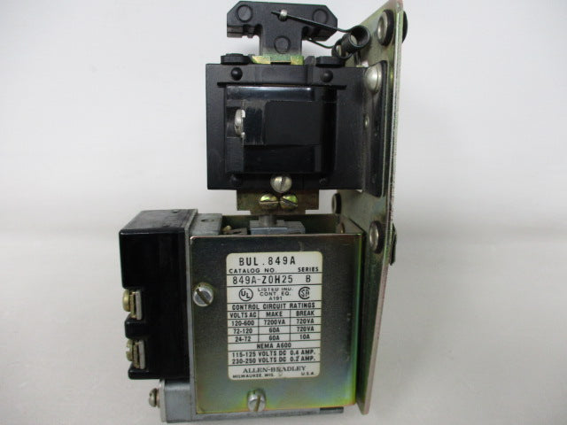 Allen Bradley via TCS 849AZOH25 Ser. B NSNP 849A ZOH25