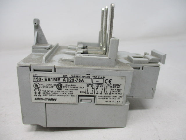 Allen Bradley via TCS 193EB1ME Ser. A NSNP 193 EB1ME