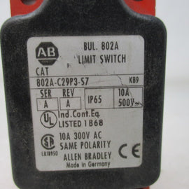 Allen Bradley via TCS 802AC29P3S7 Ser. A NSNP 802A C29P3 S7