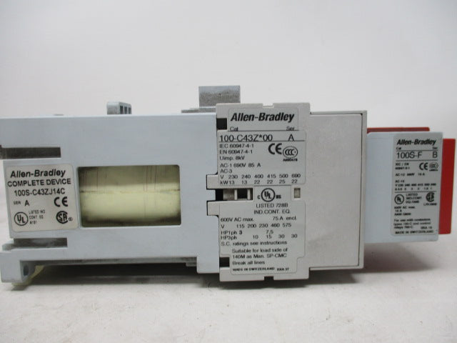 Allen Bradley via TCS 100SC43ZJ14C Ser. A NSNP 100S C43ZJ 14C