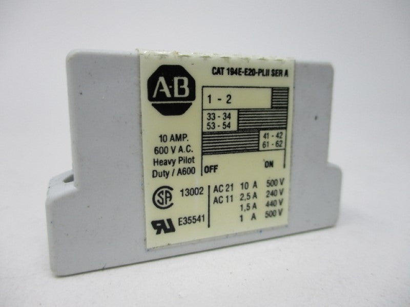 Allen Bradley via TCS 194EE20PL11 Ser. A NSNP 194E E20 PL11