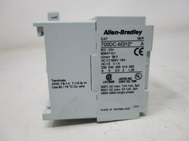 Allen Bradley via TCS 700DCM310D24S Ser. A NSNP 700DC M310D24S