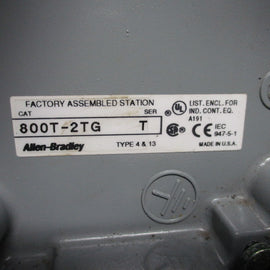 Allen Bradley via TCS 800T2TG Ser. T NSNP 800T 2TG