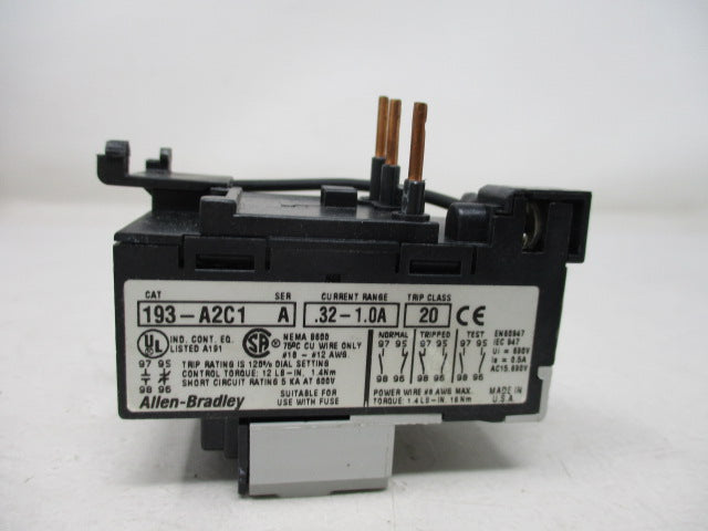 Allen Bradley via TCS 193A2C1 Ser. A NSNP 193 A2C1
