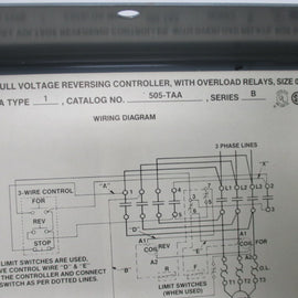 Allen Bradley via TCS 505TAA Ser. B NSNP 505 TAA