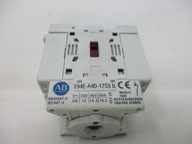 Allen Bradley via TCS 194EA401753 Ser. B NSNP 194E A40 1753