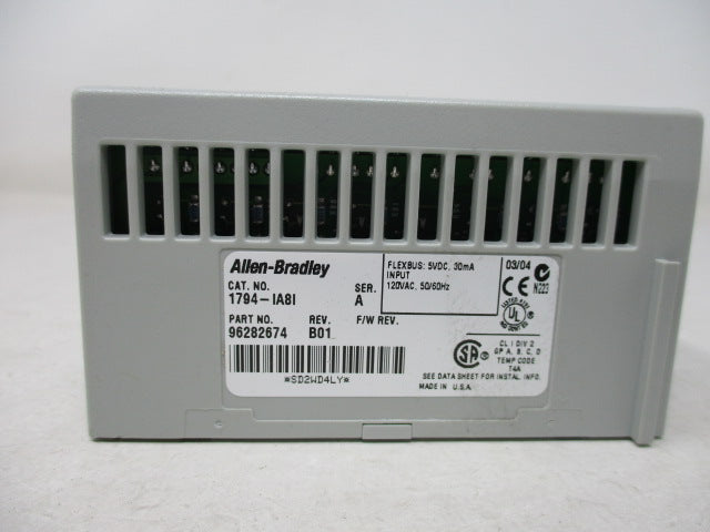 Allen Bradley via TCS 1794IA8I Ser. A NSNP  1794 IA81