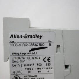 Allen Bradley via TCS 190SANDJ2CB63CR00 Ser. B NSNP