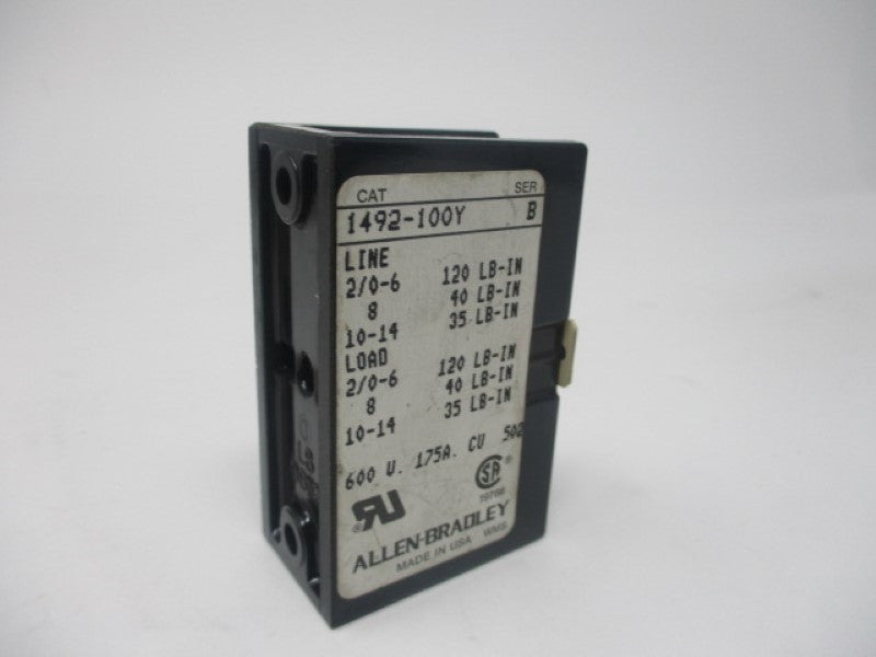 Allen Bradley via TCS 1492100Y NSNP 1492 100Y