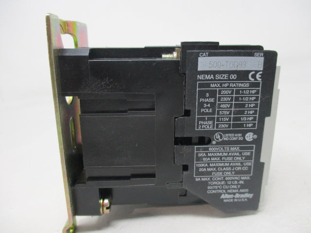 Allen Bradley via TCS 500T0D93 Ser. B NSNP  500 TOD 93