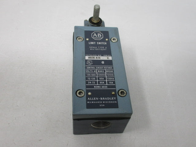 Allen Bradley via TCS 802XA14 Ser. C NSNP  802X A14