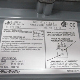 Allen Bradley via TCS 836C12J Ser. B NSNP  836 C12J