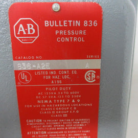 Allen Bradley via TCS 836A2E Ser. A NSNP  836 A2E
