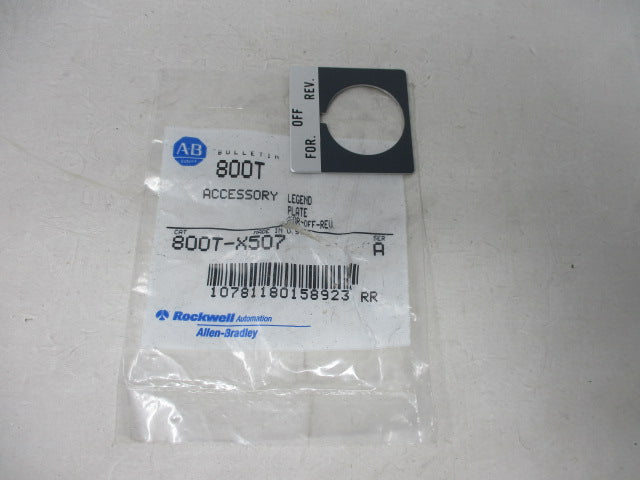 Allen Bradley via TCS 800TX507 Ser. A NSNP 800T X507