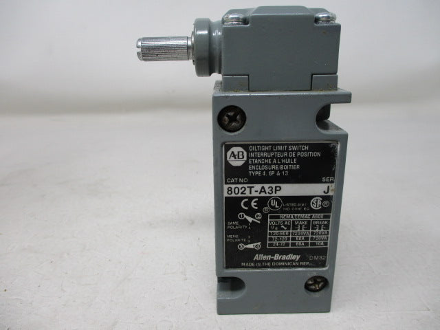 Allen Bradley via TCS 802TA3P Ser. J NSNP 802T A3P