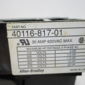 Allen Bradley via TCS 4011681701 NSNP 40116 817 01