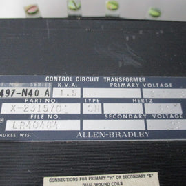 Allen Bradley via TCS 1497N40 Ser. A NSNP 1497 N40