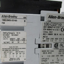 Allen Bradley via TCS 190EDND2CC16DF20 Ser. B NSNP 190 EDND2 CC16DF 20
