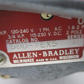 Allen Bradley via TCS 600TEX5 Ser. A NSNP 600 TEX5