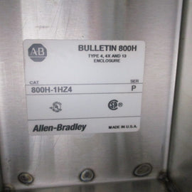 Allen Bradley via TCS 800H1HZ4 Ser. P NSNP 800H 1HZ4