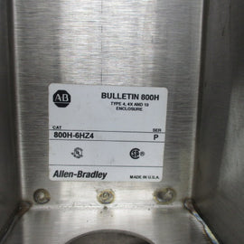 Allen Bradley via TCS 800H6HZ4 Ser. P NSNP 800H 6HZ4