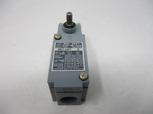 Allen Bradley via TCS 802TA2P1 Ser. D NSNP 802T A2P1