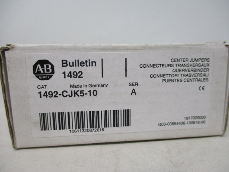 Allen Bradley via TCS 1492CJK510 Ser. A NSFP (WH) 1492 CJK5 10