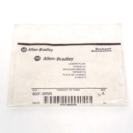 Allen Bradley via TCS 800F30WN Ser. A NSFP 800F 30WN