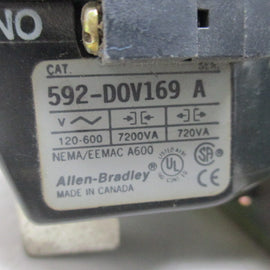 Allen Bradley via TCS 592DOV169 Ser. A NSNP  592 DOV 169
