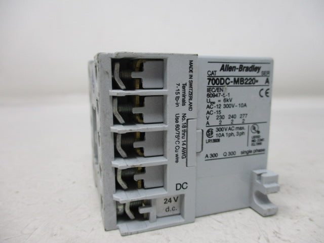 Allen Bradley via TCS 700DCMB220Z24 Ser. A NSNP 700DC MB220Z24