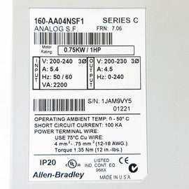 Allen Bradley via TCS 160AA04NSF1 Ser. C NSFP (BR/WH) 160 AA04NSF1