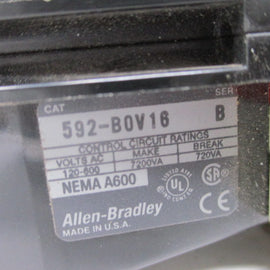 Allen Bradley via TCS 592BOV16 Ser. B NSNP 592 BOV16