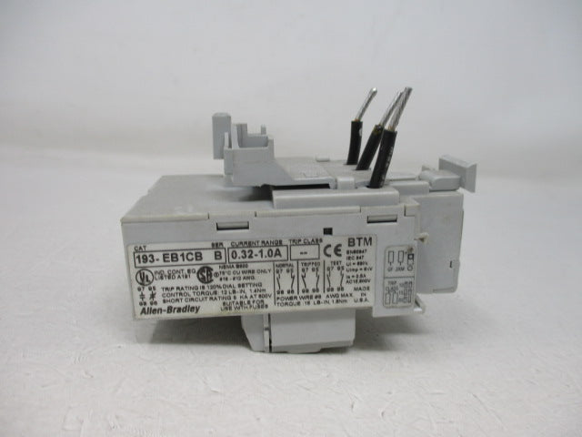 Allen Bradley via TCS 193EB1CB Ser. B NSNP  193 EB1CB