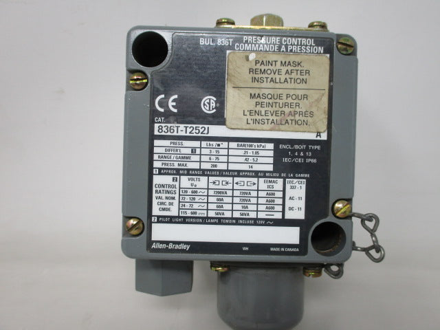 Allen Bradley via TCS 836TT252J Ser. A NSNP 836T T252J
