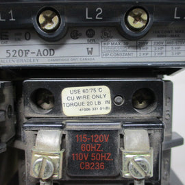 Allen Bradley via TCS 520FAOD Ser. W NSNP 520F AOD