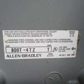 Allen Bradley via TCS 800T4TZ Ser. T NSNP 800T 4TZ