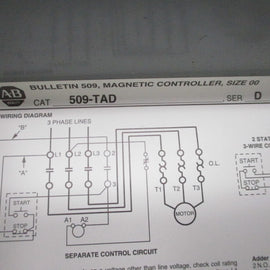 Allen Bradley via TCS 509TAD Ser. D NSNP  509 TAD