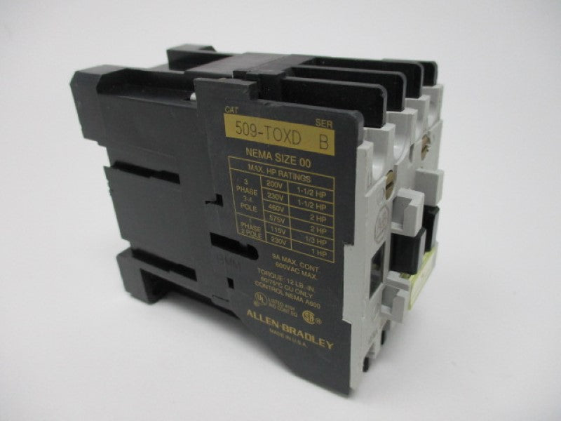 Allen Bradley via TCS 509TOXD Ser. B NSNP 509 TOXD
