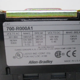 Allen Bradley via TCS 700R000A1 Ser. B NSNP  700 R000A1