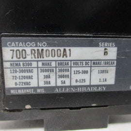 Allen Bradley via TCS 700RM000A1 Ser. B NSNP  700 RM000A1