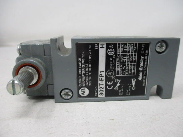 Allen Bradley via TCS 802TFP1 Ser. H NSNP 802T FP1